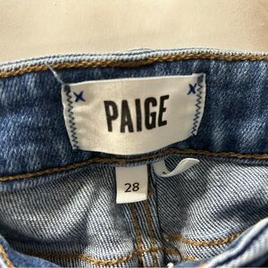 Paige Raw Denim Bermuda Shorts